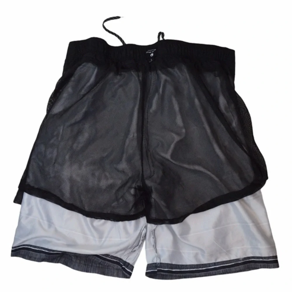 Ocean Current‎ Board/Swim Shorts Palms/Stripes Lg.